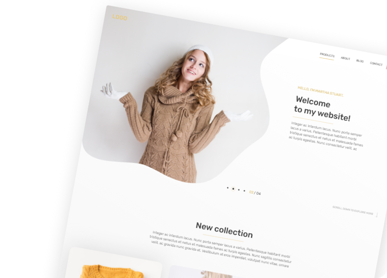 Our very first WordPress Template